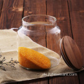 Food Tea Candy Glas mit Bambusdeckel